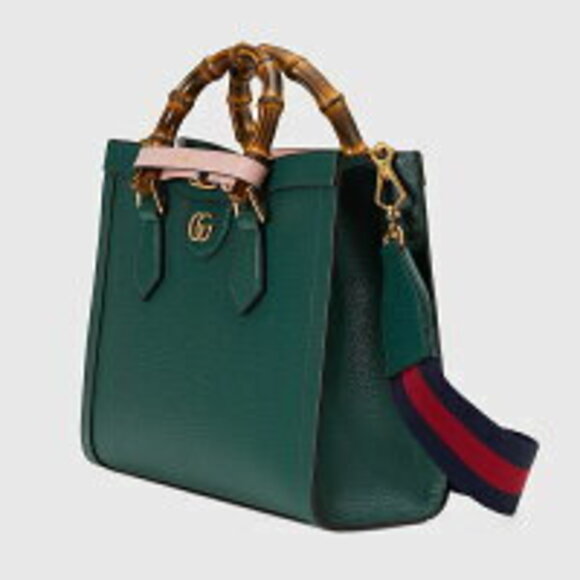 Gucci Diana Tote Bag Green Leather - Picture 2 of 5